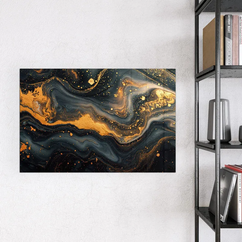 Magnettafel - Marmor mit Goldadern