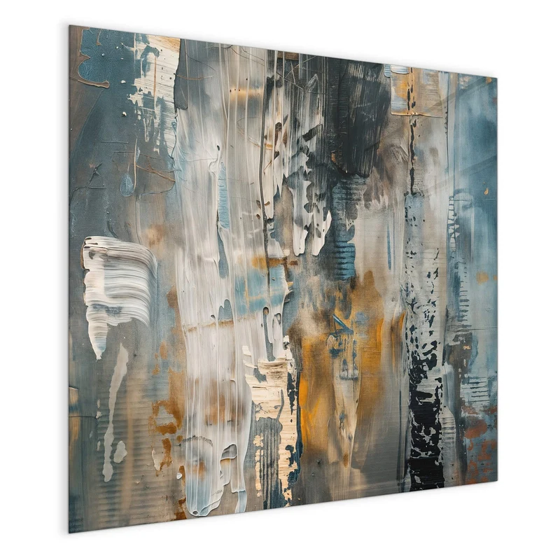 Magnettafel - Blaue Farbschichten