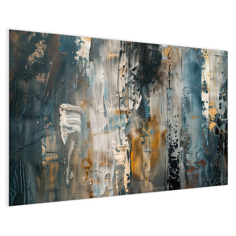 Magnettafel - Blaue Farbschichten