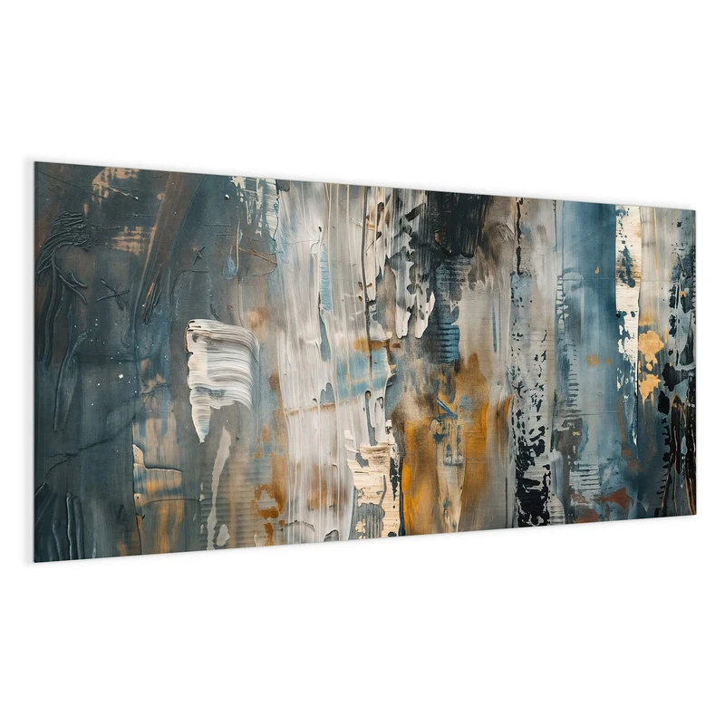 Magnettafel - Blaue Farbschichten