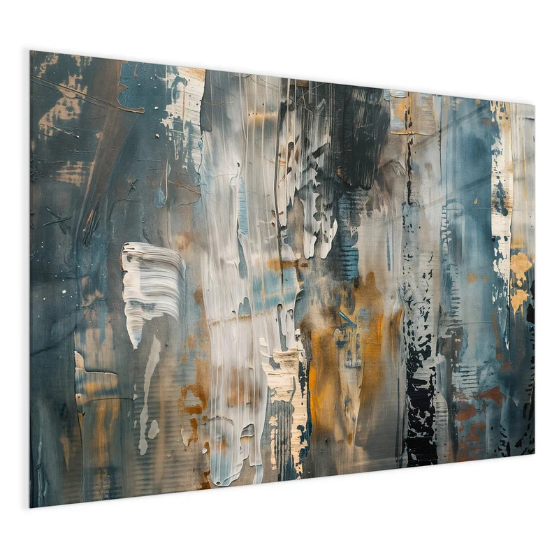 Magnettafel - Blaue Farbschichten