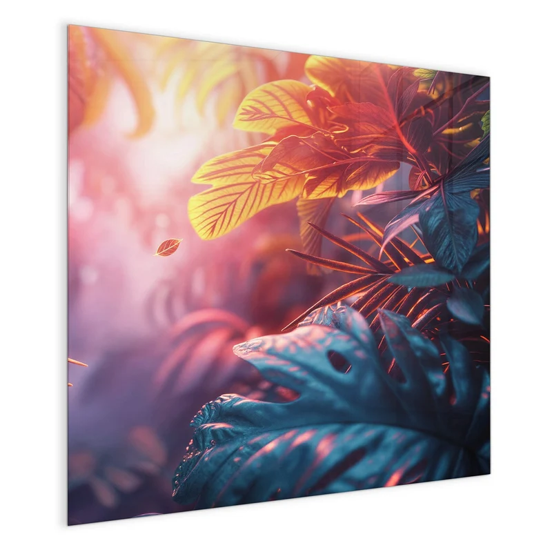 Magnettafel - Dschungel im Neonlicht