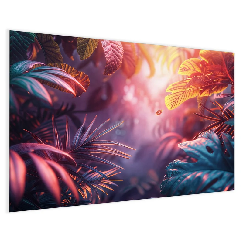 Magnettafel - Dschungel im Neonlicht