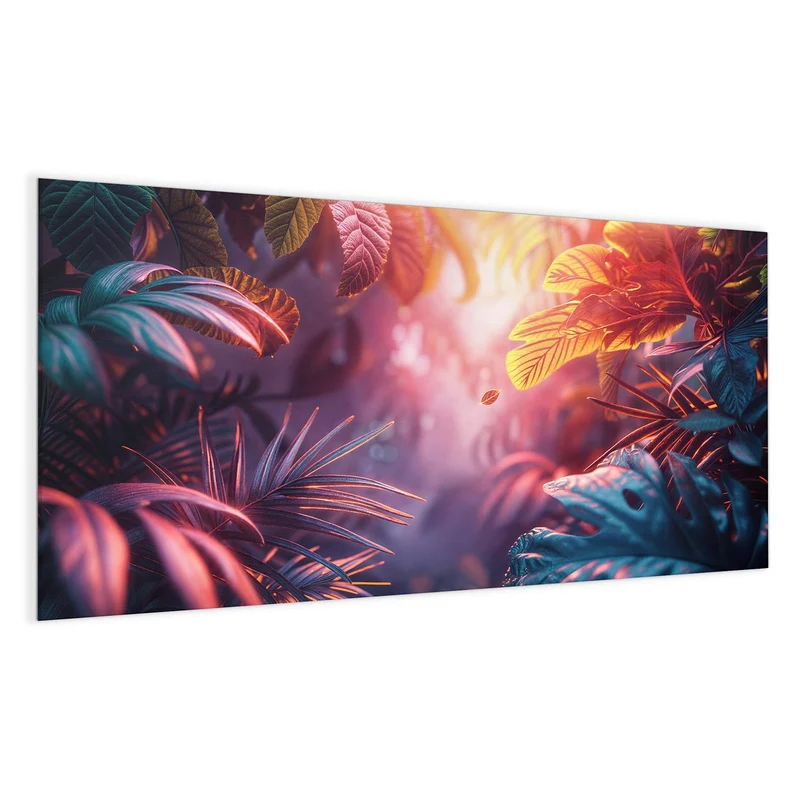 Magnettafel - Dschungel im Neonlicht