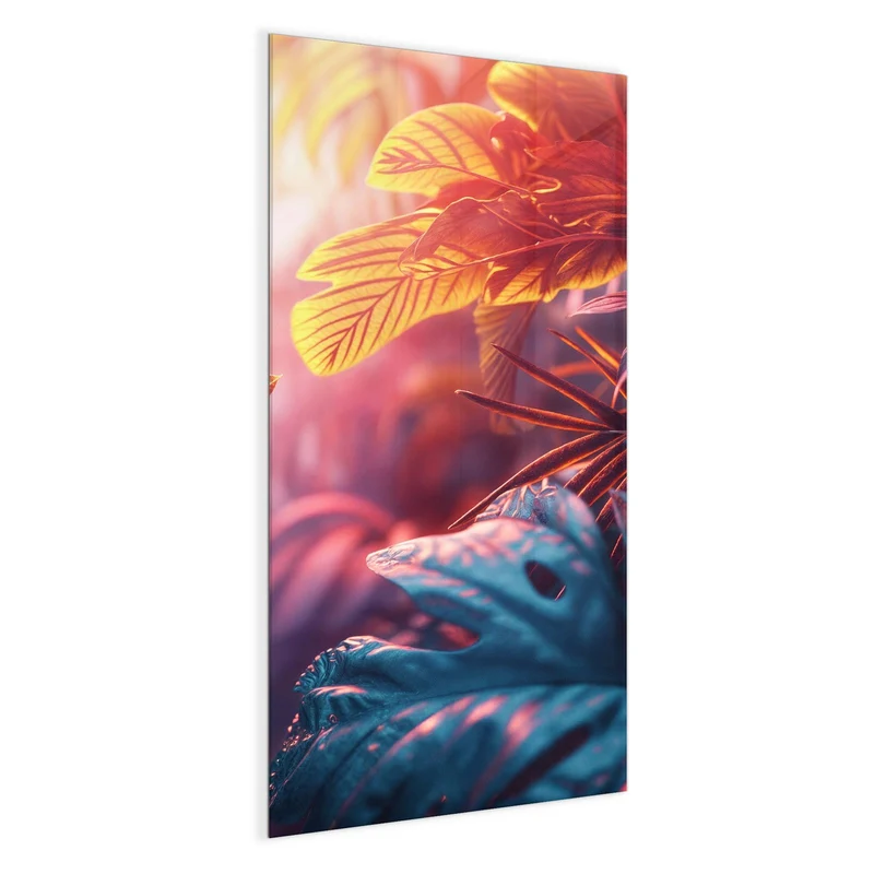 Magnettafel - Dschungel im Neonlicht