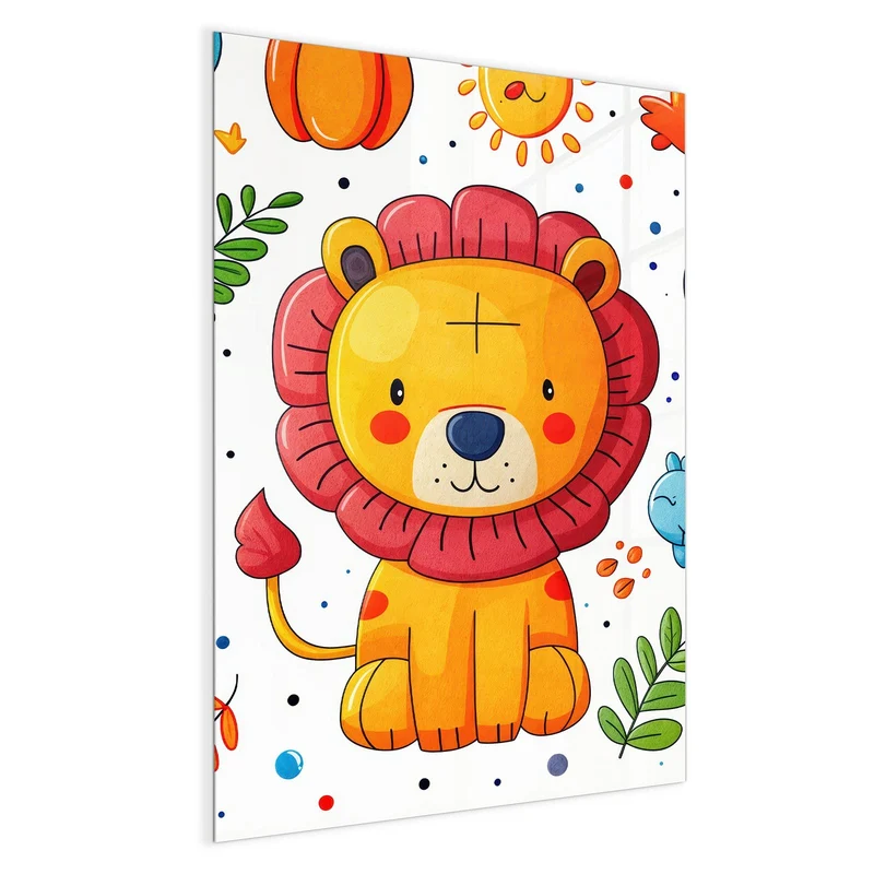 Magnettafel - Löwe und Leopard