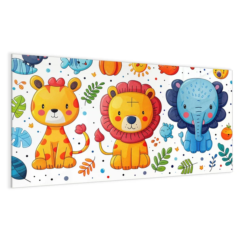 Magnettafel - Löwe und Leopard