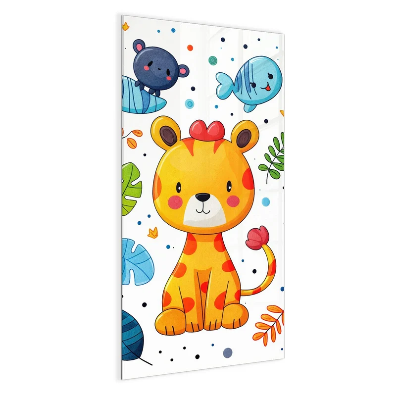 Magnettafel - Löwe und Leopard