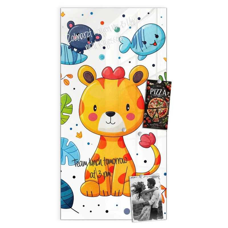 Magnettafel - Löwe und Leopard