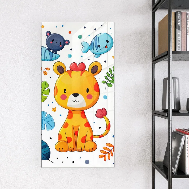 Magnettafel - Löwe und Leopard