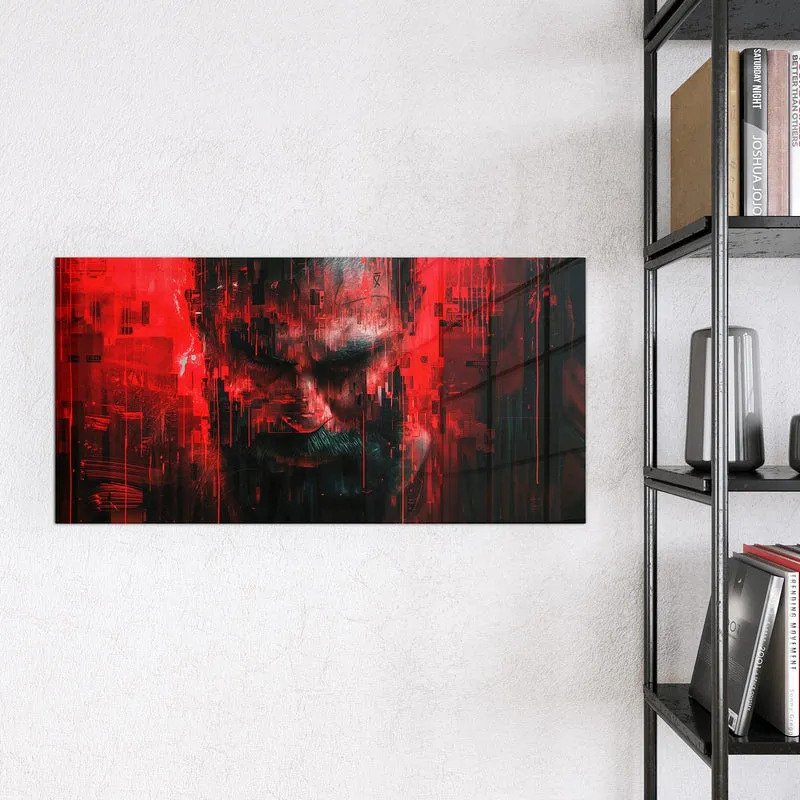 Magnettafel - Porträt in Rot