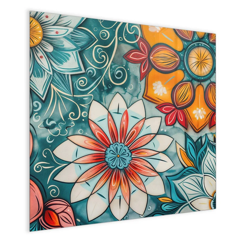 Magnettafel - Ornamente und Blüten