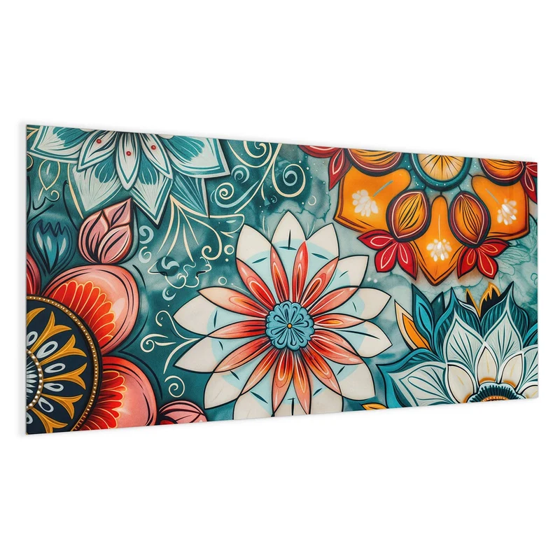 Magnettafel - Ornamente und Blüten