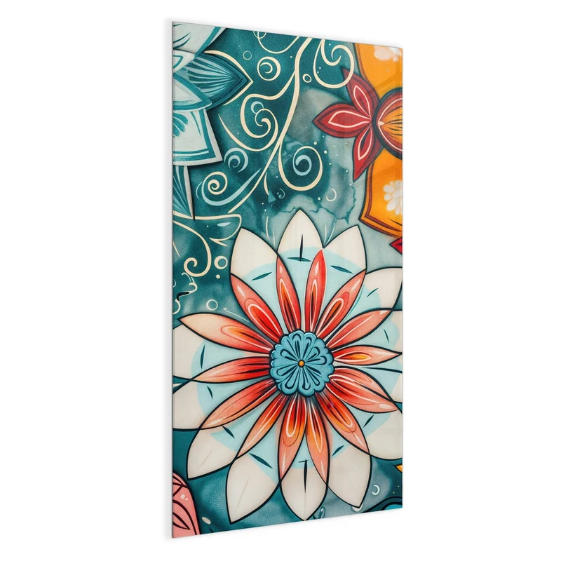 Magnettafel - Ornamente und Blüten