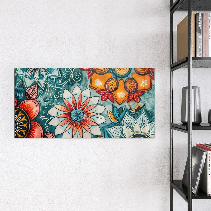 Magnettafel - Ornamente und Blüten