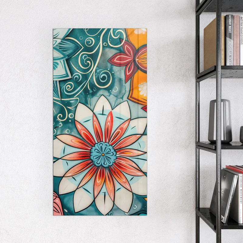 Magnettafel - Ornamente und Blüten