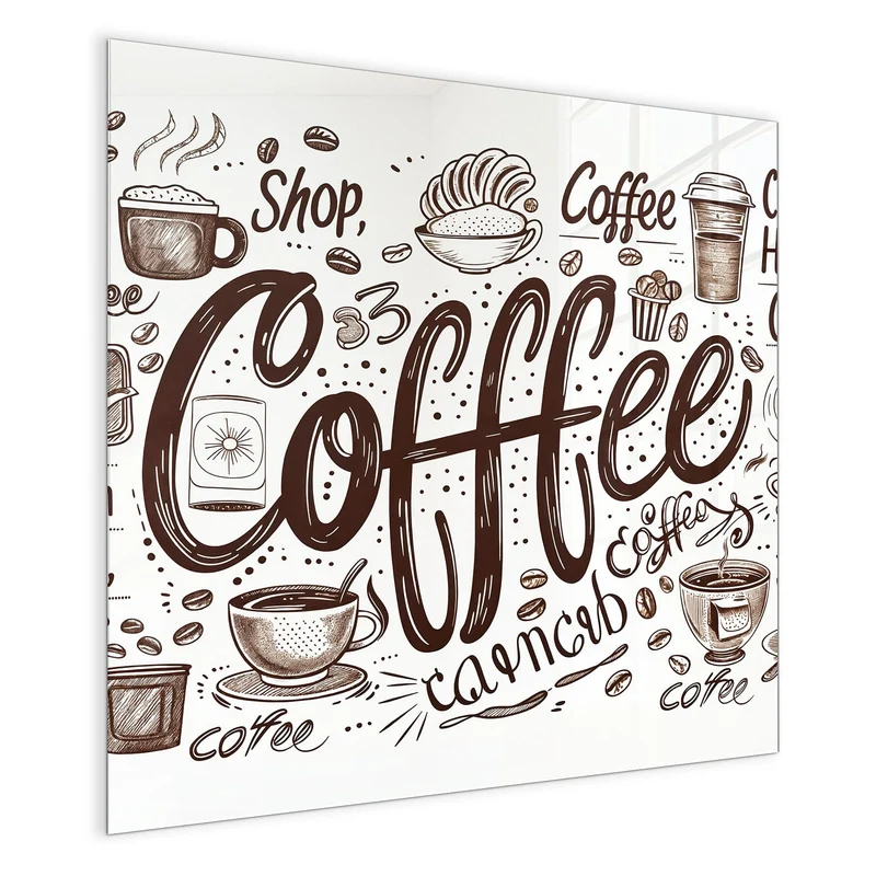 Magnettafel - Handgezeichneter Kaffee
