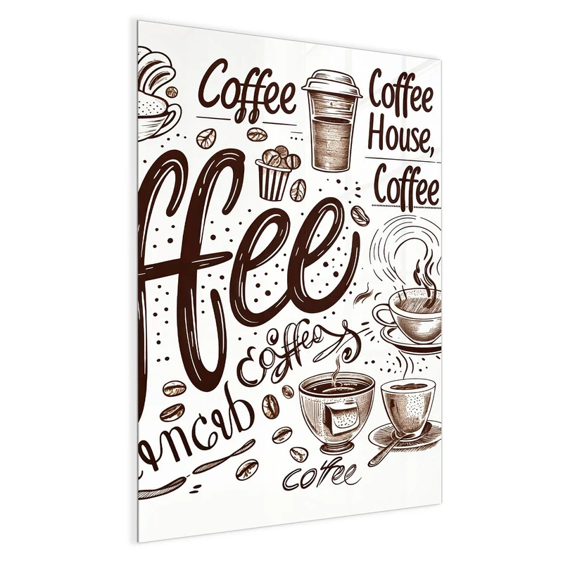 Magnettafel - Handgezeichneter Kaffee