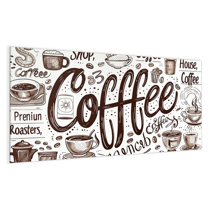 Magnettafel - Handgezeichneter Kaffee