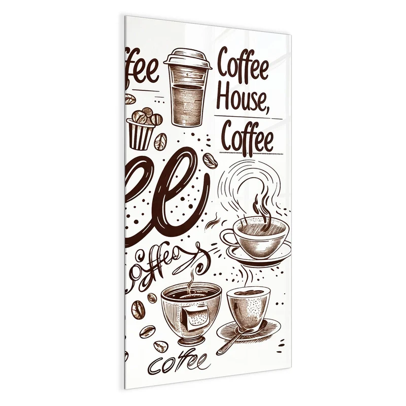 Magnettafel - Handgezeichneter Kaffee