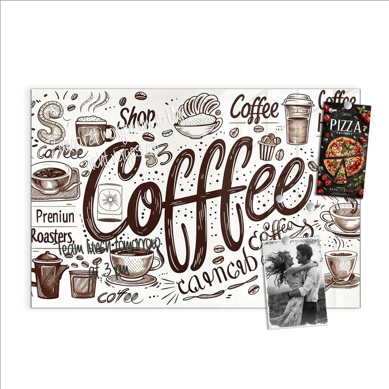 Magnettafel - Handgezeichneter Kaffee