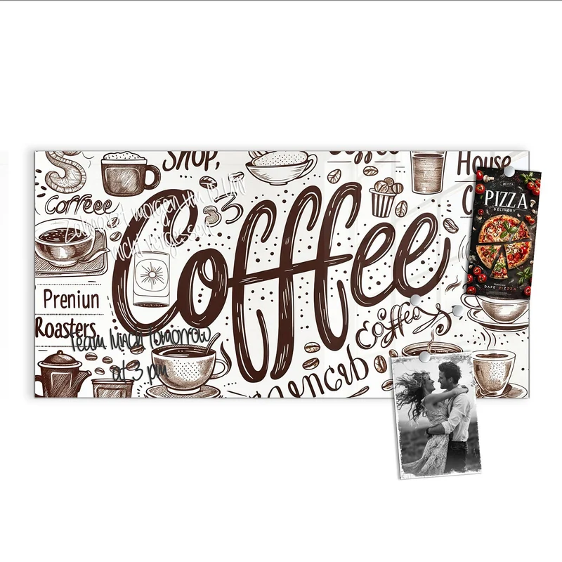 Magnettafel - Handgezeichneter Kaffee