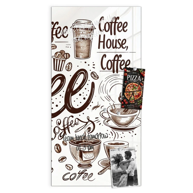 Magnettafel - Handgezeichneter Kaffee