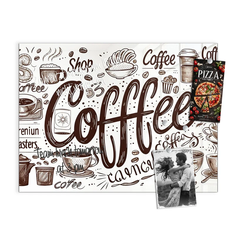 Magnettafel - Handgezeichneter Kaffee