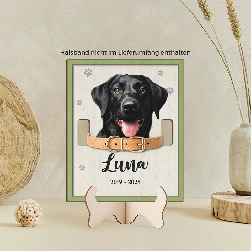 Ich Werde Dich Für Den Rest Meines Lebens Vermissen - Personalisierte Trauergeschenke | Foto Holzaufsteller Katze