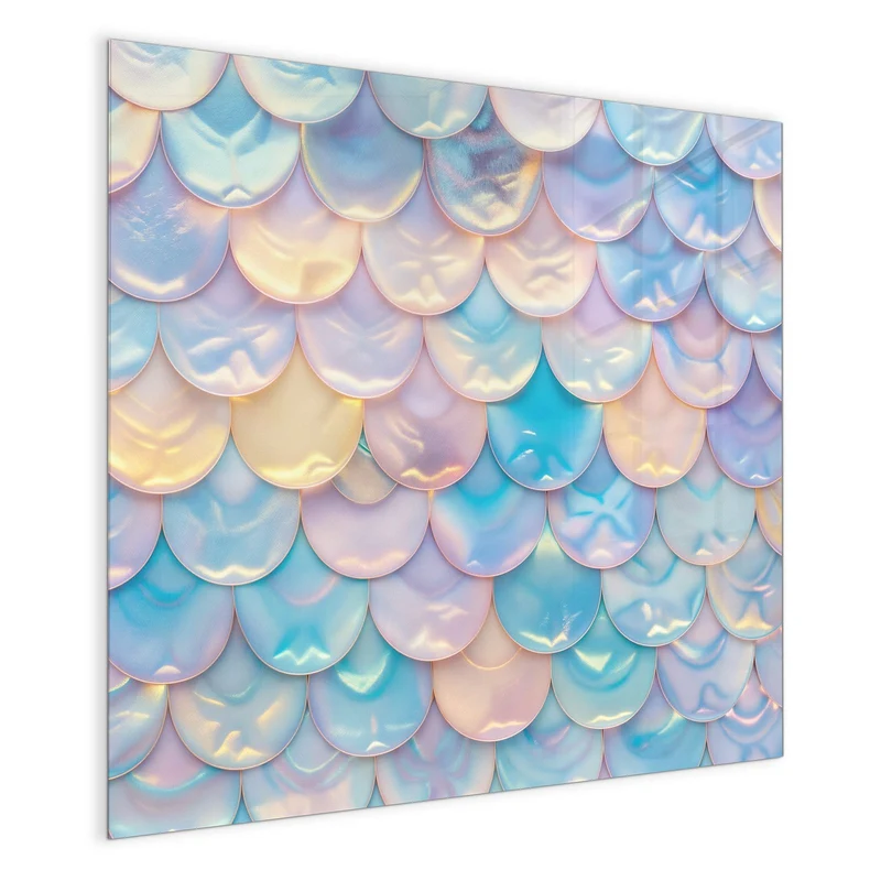 Magnettafel - Schuppen in Pastell
