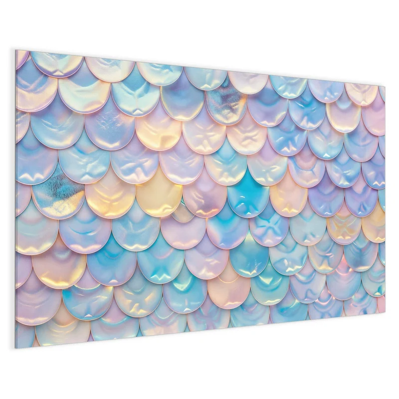 Magnettafel - Schuppen in Pastell