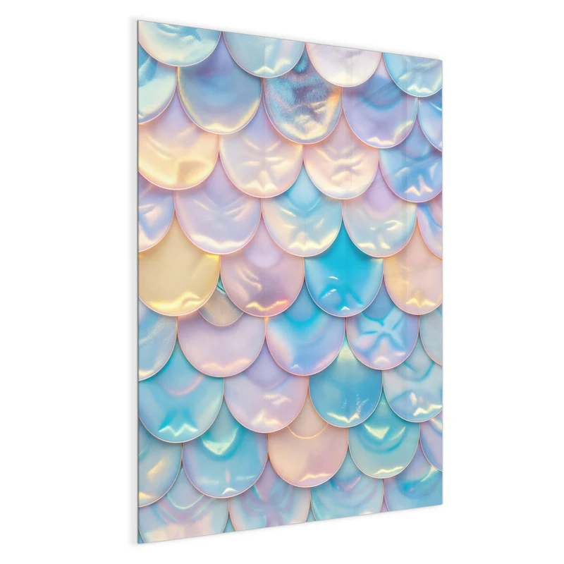 Magnettafel - Schuppen in Pastell