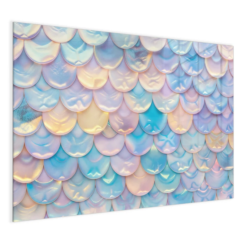 Magnettafel - Schuppen in Pastell