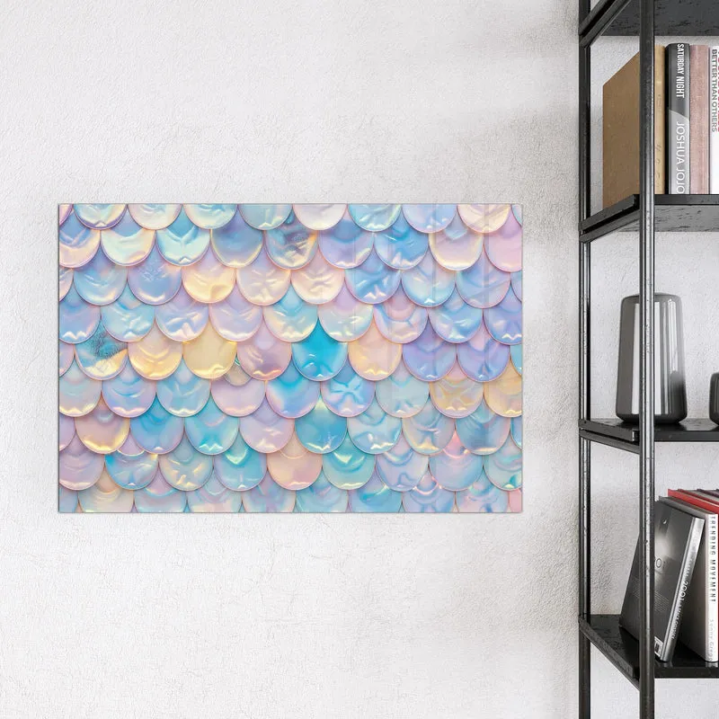 Magnettafel - Schuppen in Pastell
