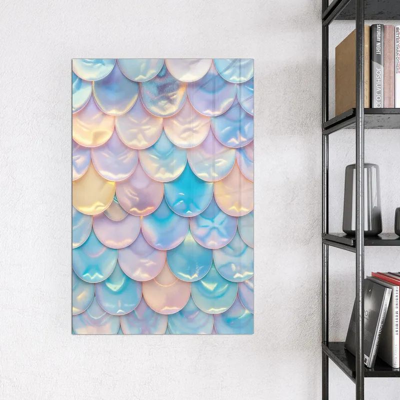 Magnettafel - Schuppen in Pastell