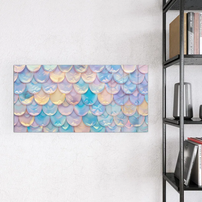 Magnettafel - Schuppen in Pastell