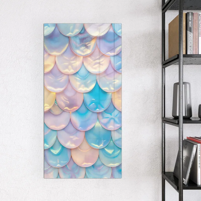 Magnettafel - Schuppen in Pastell