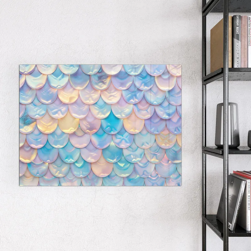 Magnettafel - Schuppen in Pastell