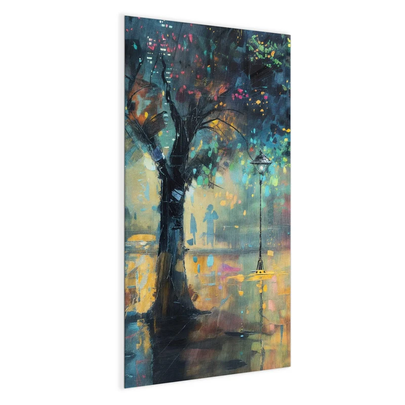 Magnettafel - Stadtbaum bei Nacht