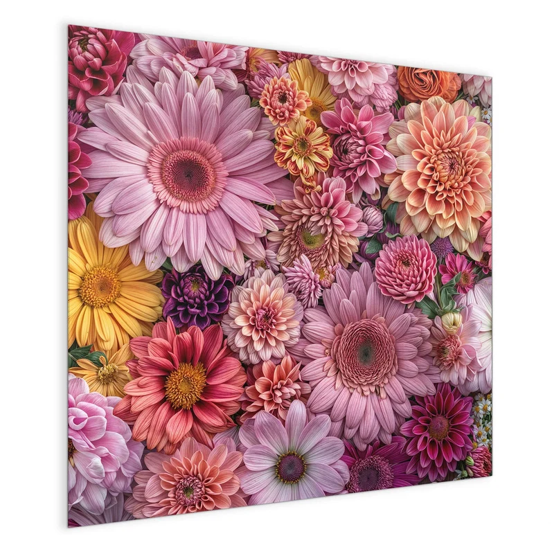 Magnettafel - Rosa Blütenteppich