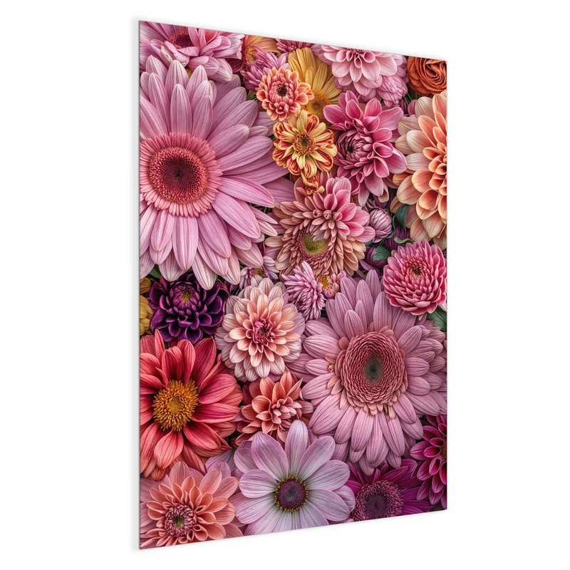 Magnettafel - Rosa Blütenteppich