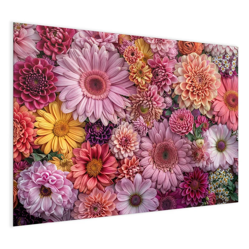 Magnettafel - Rosa Blütenteppich