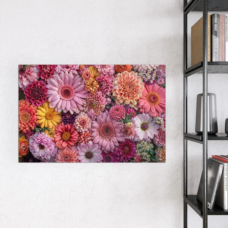 Magnettafel - Rosa Blütenteppich