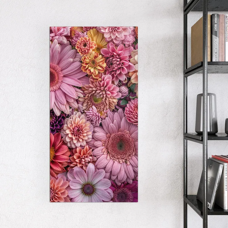 Magnettafel - Rosa Blütenteppich