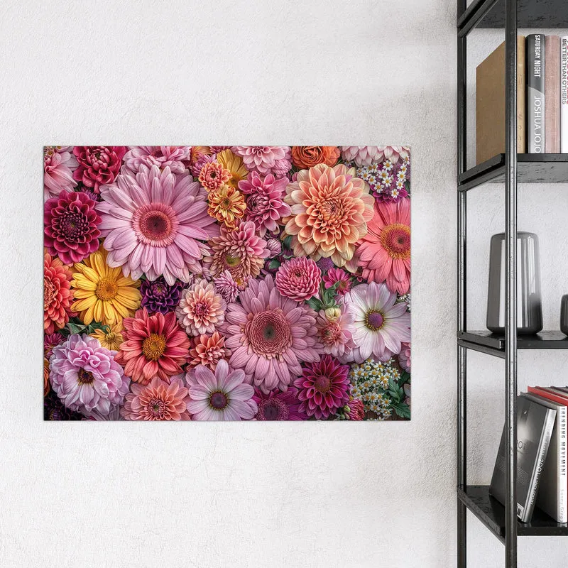 Magnettafel - Rosa Blütenteppich