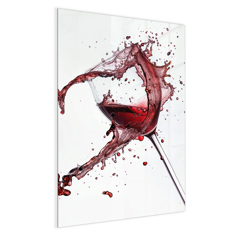 Magnettafel - Rotwein in Herzform