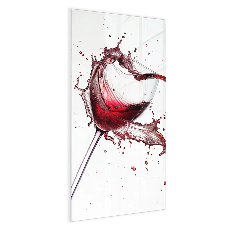 Magnettafel - Rotwein in Herzform