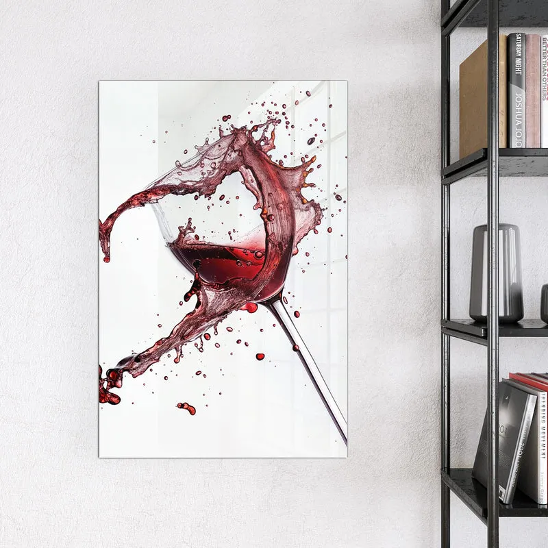 Magnettafel - Rotwein in Herzform