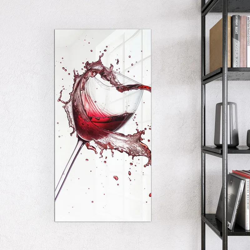Magnettafel - Rotwein in Herzform