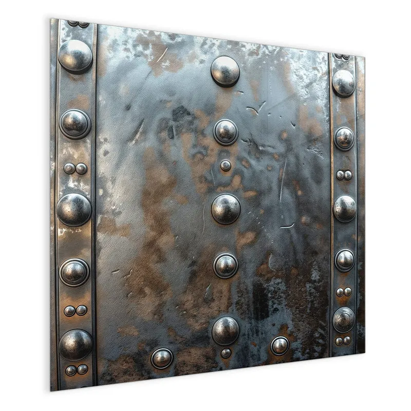 Magnettafel - Stahlplatte mit Nieten